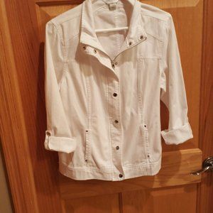 Christopher & Banks Petite Jean Jacket